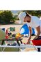 Camping Table, Mini Picnic Table, Foldable Table, Portable Beach Table, Durable, Great for Outdoors, - 2