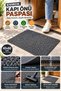 Gray Flat Curly Door Mat 40X60 cm Non-Slip Base Outdoor Door Entrance Mat Pvc - 4