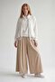 Zippered Drawstring Detailed Vest White - 2