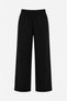 Women's Black Soft Touch Wide Leg High Waisted Sweatpants