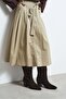 Argus Bitter Brown Genuine Suede Leather Pointed Toe Thick Heel Women's Cowboy Boots