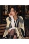 Choose Your Style Crow's Feet Patterned Black Tasseled Square Poncho Winter Soft Fleece 150 X 150 cm - 4