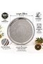6'35 cm Embroidered Chrome Steel Tray Set |   430 Quality Special Motif Serving Tray |   Machine Washable - 6