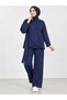 Osyho Suit Pants with Stripes and Side Ties