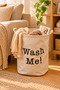 Foldable Canvas Fabric Laundry Basket 35X35X45 cm Toy and Dirty Laundry Basket Home Organizer - 7