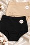 2-Pack Women's High Waist Panties in Skin Black – 47% Modal 48% Cotton - 7