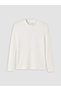 Two Mt Shop Quality Lcw Kids White Camisole Plain Tight & Slim Long Sleeve Girls' T-Shirt