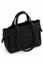 Women's Suede Wide Model Hand and Shoulder Bag - 3