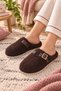 Leris Women's Brown Non-Slip Sole Lightweight and Comfortable Daily Home Slippers - 5