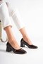 Mercren Women's Heeled Shoes Stiletto Round Comfortable Toe Imported Accessory 5.5 cm Height - 5