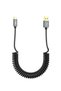 كابل كيبل كرييشن ملفوف بطول 5 أقدام من USB إلى USB C للشحن السريع 3 أمبير قابل للتمدد