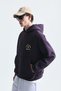 Boxy Fit Lettered Hooded Sweatshirt - 6