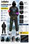 Black Top and Bottom Set Raincoat Hooded Coat and Pants Rain Set - 3