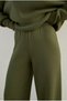 Women's Oversize Knitwear Double Set Crew Neck Sweater Wide Leg Pants Set - 4