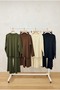 Women's Oversize Knitwear Double Set Crew Neck Sweater Wide Leg Pants Set - 5