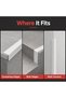 Wall Corner Protector Pvc Plastic Corner Guard Strip L Shape 90 Degree Angle Edge Protector Guard Backer - 3