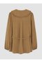 Two Mt Shop Quality Lcw Everyday Brown Baby Collar Modal Blended Women's Shirt Tunic - 6