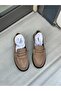 Beige Suede (Serly) Drawstring Detail Comfortable Women's Loafer - 7