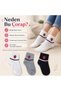 Women's Strawberry Patterned Short Socks 12-Pack |   80% Cotton Seamless, Black White Gray - 3