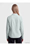 Two Mt Shop Quality Lcw Vision White Striped Modal Blend Pleated Women's Shirt - 5