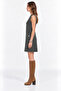 Anthracite Button Detailed Sleeveless Mini Dress - 2