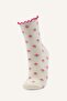 Women's Floral Ruffled 2-Piece Cotton Socks I7238Axns - 2