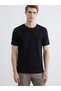 Esvab • Modern & Distinctive Zero Roba Collar Combed Cotton Men's T-Shirt - 2