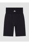Two Mt Shop Quality Kappa Black Interlock Plain Standard & Regular Women's Sports Leggings - 2