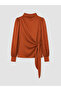 Esvab • Modern & Distinctive Stand Collar Gathered Blouse - 6
