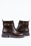 Feran Side Buckle Croka Detail Women's Boots Brown Croka - 3