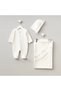 Elara 0-3 Months Baby Girl Knitwear Hospital Release Set of 3 – Jumpsuit, Hat and Blanket