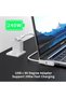 محول USB C بزاوية 90 درجة (3 قطع)، نقل بيانات بسرعة 80 جيجابت في الثانية، دعم فيديو 8K@240Hz، شحن بقوة 240 واط، بزاوية قائمة - 5