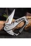 Multitool Carabiner Knife, Keychain Multi Tools with Windows Breaker and Screwdriver, Bottle Opener - 2
