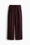 Pleated tie-belt trousers - 5