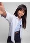 Alita City Lcw Kids Lilac Striped Loose & Baggy Girls' Shirt with a Difference - 2