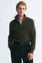 Regular Fit Zip-top jumper