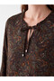 Esvab • Modern & Distinctive Tie-Detail Roba Collar Embroidered Dress - 3