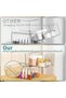 2 Pack Small Clear Stackable Storage Drawers,4.4'' Tall Acrylic Bathroom Makeup Organizer,Plastic St - 6