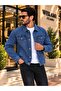 Men's Jean Denim Standard Fit Jeans Jacket - 4