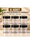 6 Pieces 30 ml Transparent Acrylic Cosmetic Jar with Black Lid Premium Cream Container