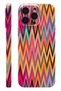 iPhone 15 Pro Max Rainbow Zigzag Protect Slim Glossy Full Covering Print Camera Protected Phone Case