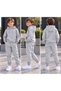 Boys' Hooded Rubberized Track Suit with Rubberized Legs - 2