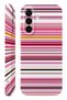 Samsung A36 Pink Lines Protect Slim Glossy Full Covering Print Camera Protected Phone Case
