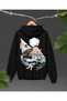 Qifrey Witch Hat Atelier Anime Printed Oversize Hooded Sweatshirt