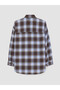 Esvab • Modern & Distinctive Checkered Embroidered Loose Fit Women's Lumberjack Shirt - 8