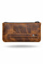 Leno Genuine Leather Multi-Purpose Zippered Handbag - Wallet - Keychain Set - 4