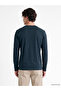 Esvab • Modern & Distinctive Zero Roba Collar Long Sleeve Men's T-Shirt - 5