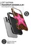 iPhone 16 Plus Pink Star Leopard Double Layer Full Covering Print Glossy Protect Phone Case - 3