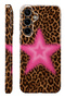 Samsung s25 fe pink star leopard protect slim glossy full cover printing camera protected phone case