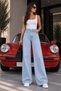 Women's Palazzo High Waist Loose-Leg Jeans